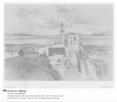 LAURENS JULES (1825-1901) « Arménie » : 17 lithographies, « La caravane à Nakhithévan...