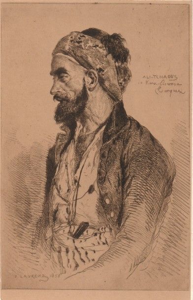 LAURENS JULES (1825-1901) « Orient » : 10 lithographies de 1853, « Chambre historique...