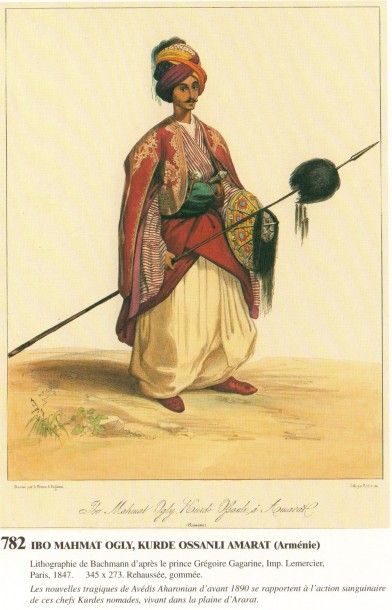 GAGARINE Grigorievitch (1810-1893) « Costumes du Caucase » : 28 lithographies dessinées...