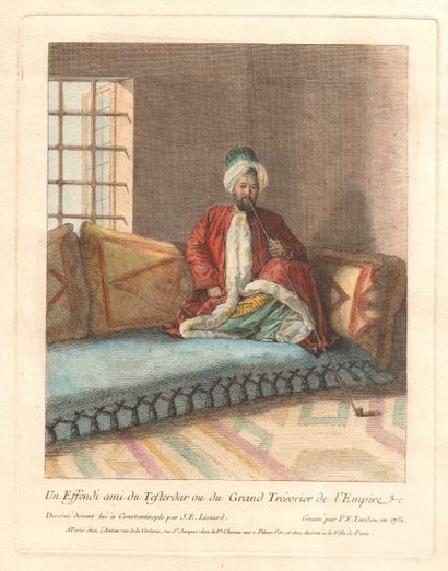 LIOTARD Jean-Étienne (1720-1789) 1 - « Un Effendi ami du Tefterdar ou du Grand Trésorier...