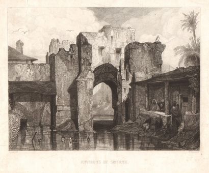 Sept eaux fortes de peintres orientalistes français 
- GEROME Jean-Léon (1824-1904)...