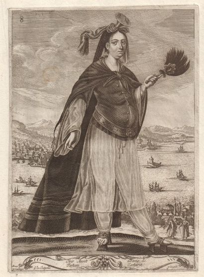 LA CHAPPELLE George de (?-1655) Douze gravures de 1648 du « Recueil de divers portraits...