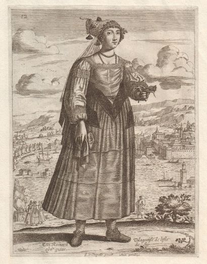 LA CHAPPELLE George de (?-1655) Douze gravures de 1648 du « Recueil de divers portraits...