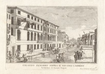 ITALIE 
- PIRANESI Giovanni Battista (1720-1778) « Veduta del Tempio della Fortuna...