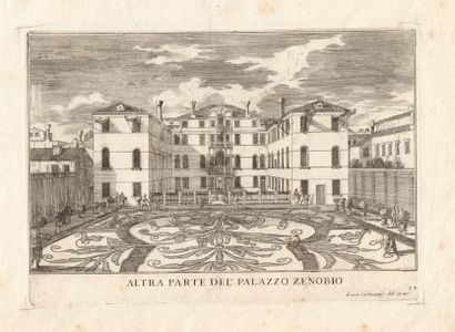 ITALIE 
- PIRANESI Giovanni Battista (1720-1778) « Veduta del Tempio della Fortuna...