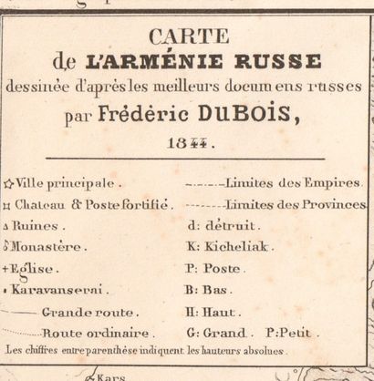 ARMENIE CARTES GEOGRAPHIQUES 
- « Asia Minor » gravée en 1751 par Robert de Vaugondy,...