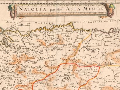 ARMENIE CARTES GEOGRAPHIQUES 
- « Natolia quae olim Asia Minor » gravée en 1640 par...
