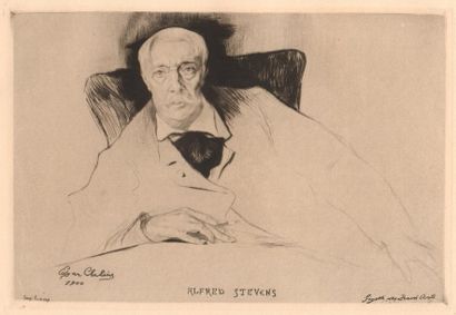 CHAHINE Edgar (1874-1947) 
Six gravures : VERLAINE 8,7 x 12,6 cm - GAUTIER Théophiel...