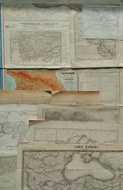 CARTES GÉOGRAPHIQUES 13 Cartes géographiques sur l'Arménie et l'Asie Mineure du XVIIIe...