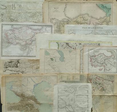 CARTES GEOGRAPHIQUES ARMENIE 10 Cartes géographiques sur l'Arménie du XVIIIe au XXe...