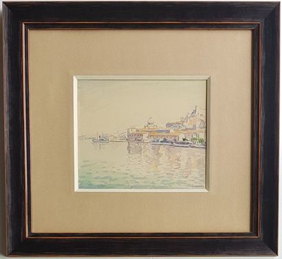 MARQUET Albert (1875-1947) Le port de Sibernik

Aquarelle, 19,5 x 23,2 cm, signée...