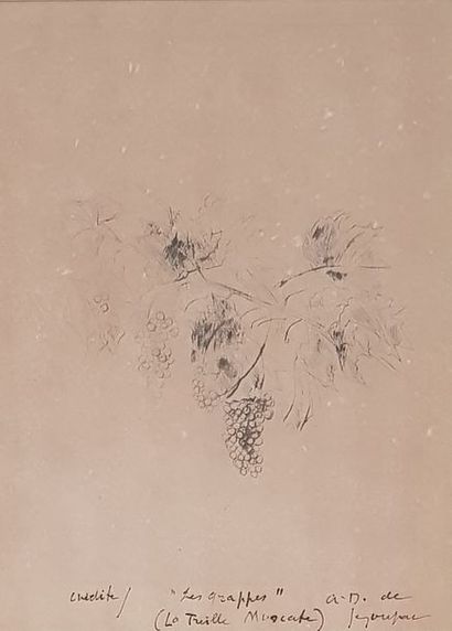 DUNOYER de SEGONZAC André (1884-1974) Les grappes

Eau-forte sur Japon, 26 x 19 cm,...