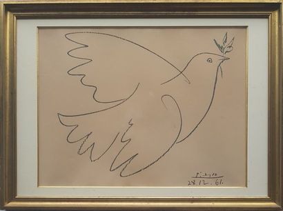PICASSO Pablo (1881-1973) La Colombe de la paix

Lithographie d’époque, signée et...