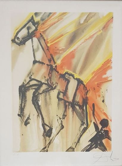 DALI Salvador (1904-1989) Le cheval de feu

Lithographie épreuve d’artiste, 63 x...