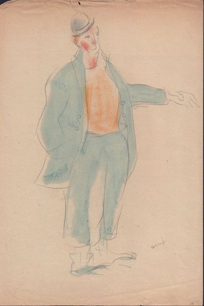 LOT DE DESSINS ET GRAVURES HEUZE Edmond (1884-1967) 

- Les clowns

Sept aquarelles...