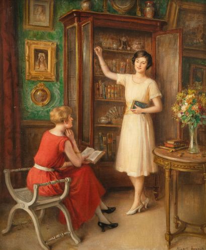 ALBERT LYNCH (1851-1912) (genre)

Intimate conversation. 


Canvas. Bearing a signature.

65... Gazette Drouot