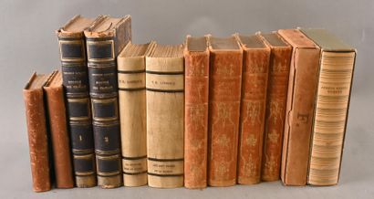 Mannette de livres divers. Mannette de livres divers dont Gustave Flaubert, Thomas... Gazette Drouot