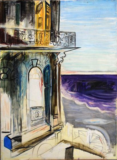 Janie Michels Le balcon
Dim. : 100 x 73 cm