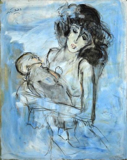 Janie Michels Maternité
Huile sur toile
Dim. : 90,5 x 72,5 cm