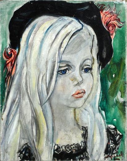 Janie Michels Fillette
Peinture sur toile
Dim. : 35,5 x 27,5 cm