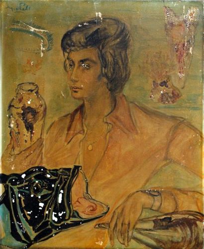 Janie Michels Portrait d’homme
1976
Huile sur toile
Dim. : 65 x 55 cm