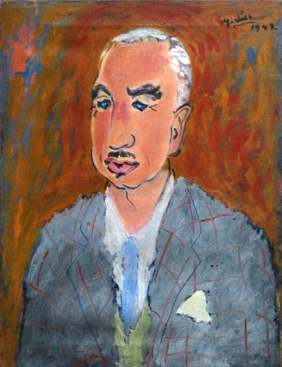 Janie Michels Portrait du baron Buffin
1946
Huile sur toile
Dim. : 65 x 50 cm