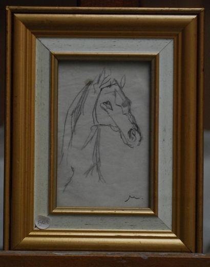 Janie Michels Tête de cheval
Dessin
Dim. : 14 x 9 cm