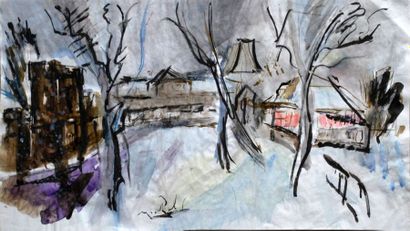 Janie Michels L’hiver
1977
Dim. : 21,5 x 39,5 cm