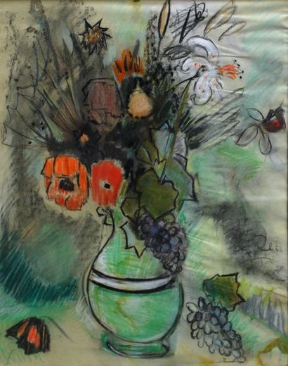 Janie Michels Fleurs au vase vert
Dim. : 63 x 47 cm