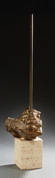 Igor MITORAJ (1944-2014) «Les Mains»
Sculpture en bronze à patine médaille Signée...