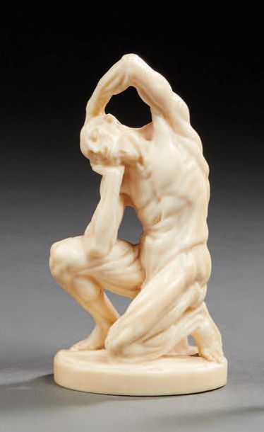 René BOUTROLLE, actif vers 1920-1955 "L'écorché" d'après Michel Ange
Sculpture en...