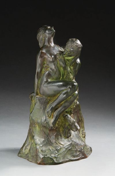 Maurice GUIRAUD-RIVIÈRE (1881-1947) «Satyre et nymphe»
Sculpture en bronze à patine...