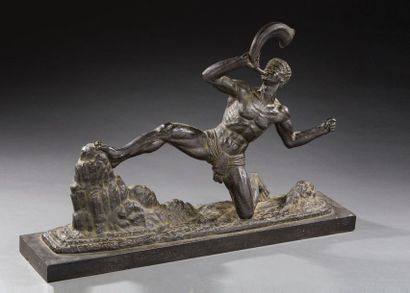 Lucien GIBERT (1904-1988) «Divinité marine»
Sculpture en bronze à patine brune Signée...