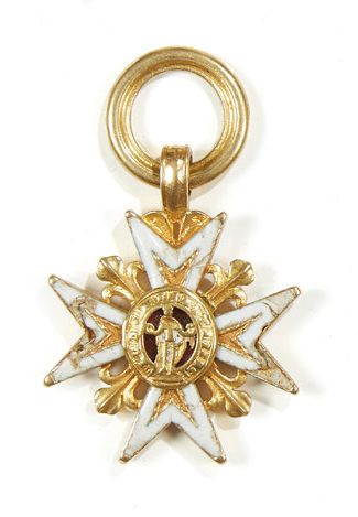 France 
Ordre de saint-Louis
Croix en or émaillé.
Epoque XVIIIe siècle.
Poids brut:...