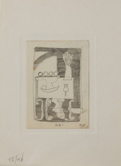 Slavko KOPAC (1913-1995) 
Set of 16 drawings from the 1940s, some of them signed,...