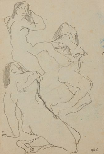 Slavko KOPAC (1913-1995) 
Set of 16 drawings from the 1940s, some of them signed,...