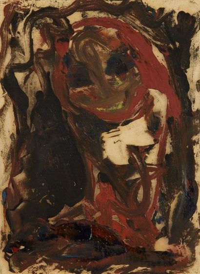 Yolande FIÈVRE (1907-1983) 
Sans titre, 1933
Peinture automatique sur papier
23 x...