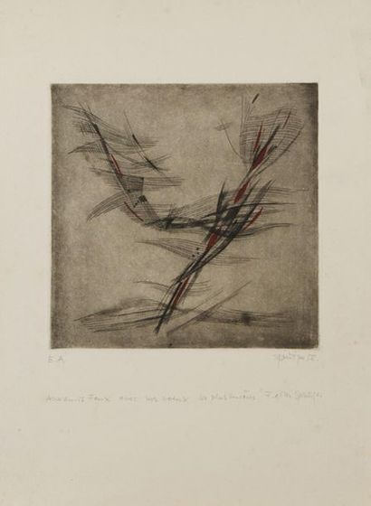 JORGE SPRINGER (1907-1998), d'après 
Untitled, 1958 Artist
's
proof signed and dated...