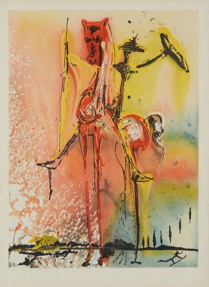 Salvador DALI (1904-1989), d'après 
Suite of 6 interpretive lithographs and colour...