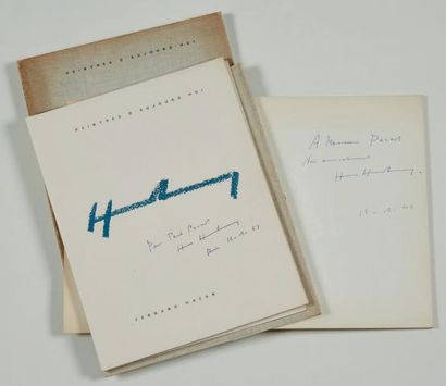 HARTUNG, Hans. CATALOGUE D'EXPOSITION.
Paris, Galerie de France, 1960.
1 vol. in-4...