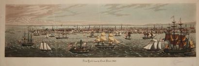 VARIN (RAOUL). [NEW YORK]. NEW YORK FROM THE EAST RIVER 1843.
Engraved in aquatint...