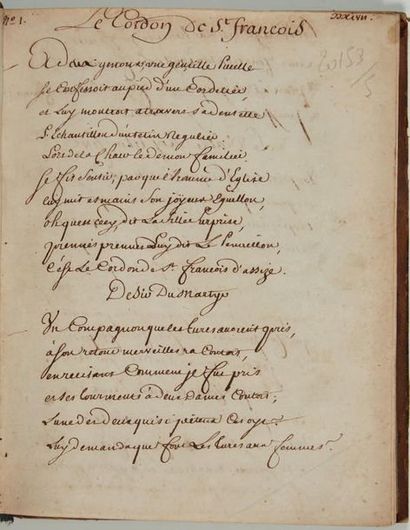 null [MANUSCRIPT] BANTER POETRY. Late 18th century.
1 vol. large in-8. About 220...