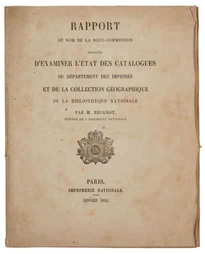null [BIBLIOTHEQUE NATIONALE]. [CABINET DES MEDAILLES]. Dossiers relatifs au Cabinet...