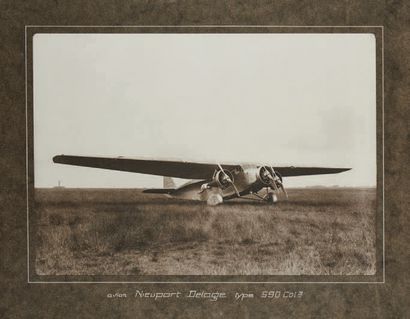 null AVIATION Photographie encadrée avion Nieuport Delage Type590 Col 3.
34 x 48...