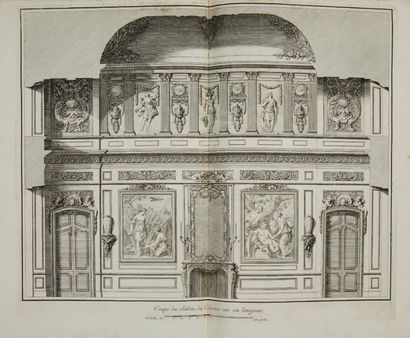 BOSSI, BENIGNO. SUITE DE GRAVURES DE VASES. 1764.
1 vol. petit in-folio. Demi-veau...