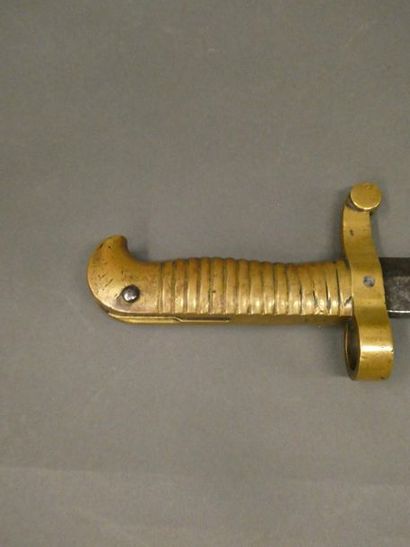 null Rare baïonnette de Remington, marquage sur la lame et datée 1865._x000D_

(sans...