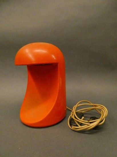 null Marcello Cuneo_x000D_

Lampe de table en céramique orange, modèle Longobiarda...