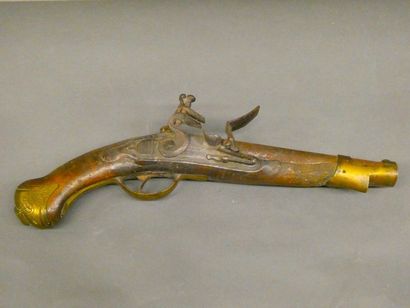 null Pistolet réglementaire de cavalerie prussien à silex de la Manufacture de Potzdam...