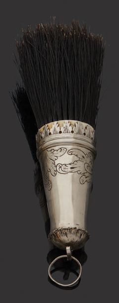 null Silver brush with foliage decoration, crowned monogram.
Germany, Magdeburg late...