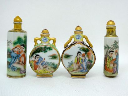 null CHINA



Set of seven porcelain snuffboxes with polychrome decoration of erotic...